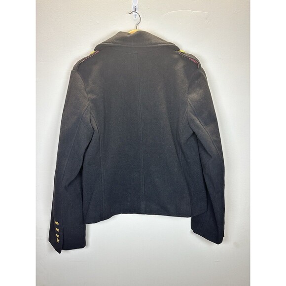 Rebecca Minkoff Double Breasted Epaulet Women’s Black Pea Coat Size Medium NWT - Picture 9 of 9